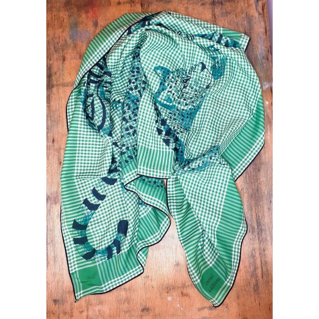 Inoui Editions šilko ir medvilnės skara JORGEN GREEN